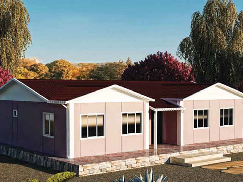 125m2 tek katlı prefabrik villa