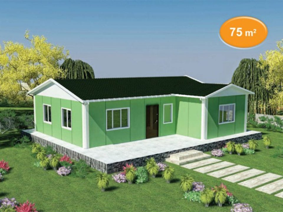 75m2 prefabrik villa