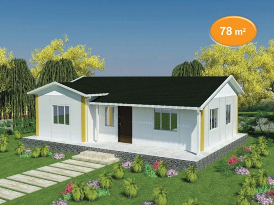 78m2 prefabrik villa