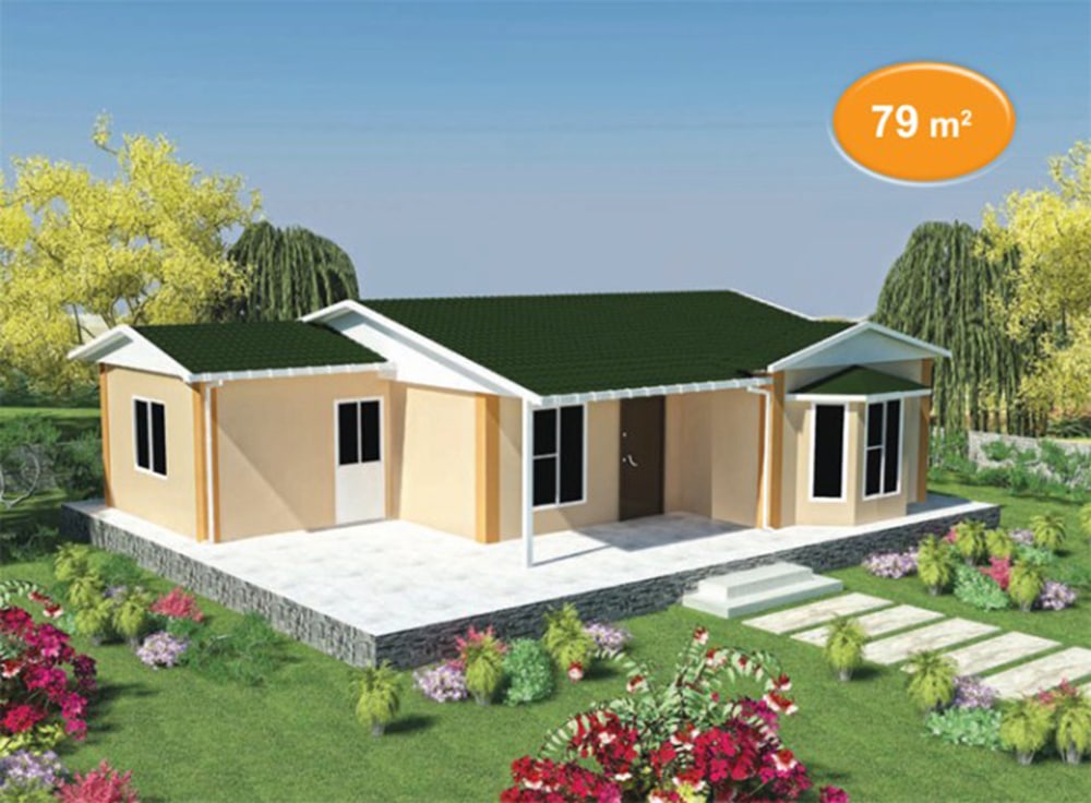79m2 prefabrik villa