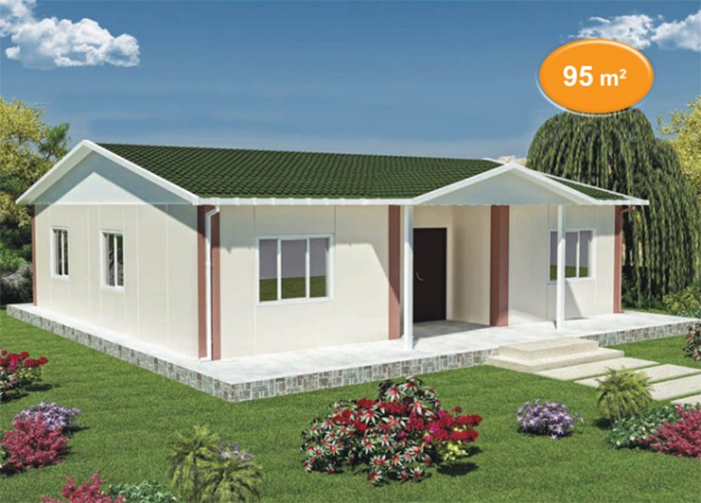 95m2 prefabrik villa