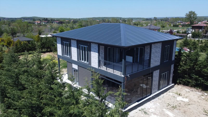 Çatalca'da Prefabrik Villa 1. Foto